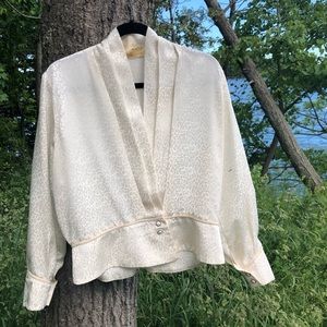 vintage satin blouse